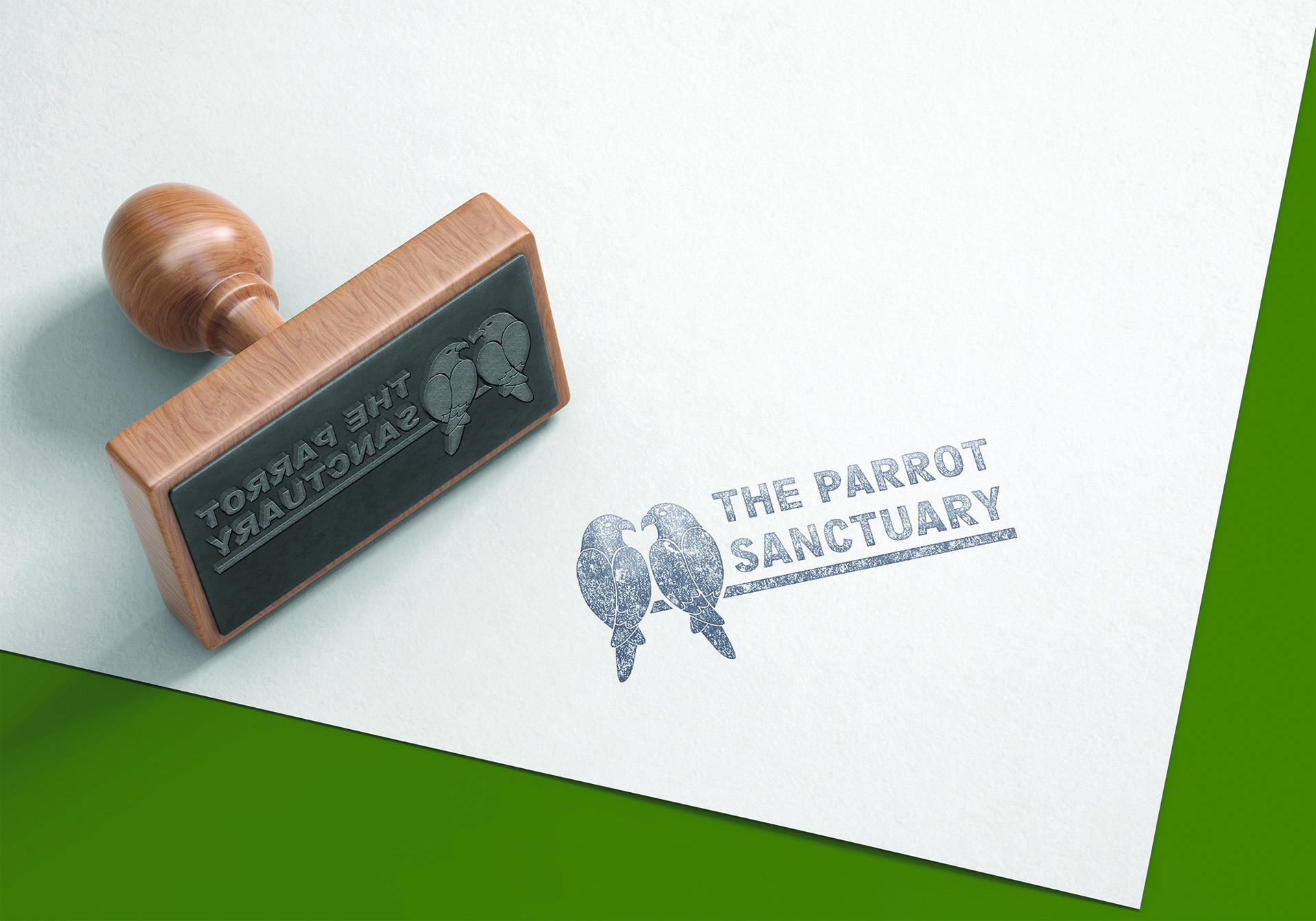 Official brand rubber stamp