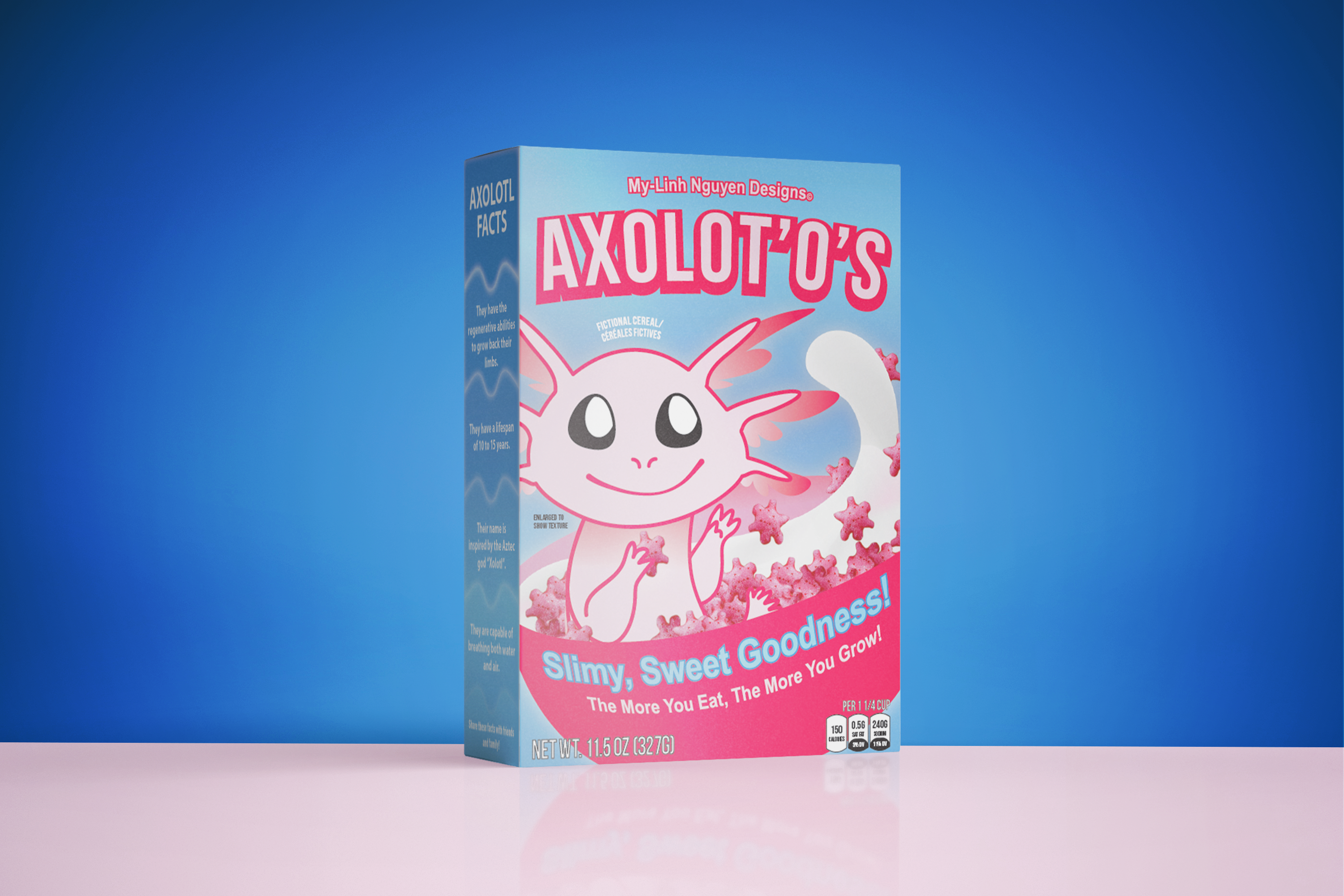 Axolot’O’s Cereal Packaging